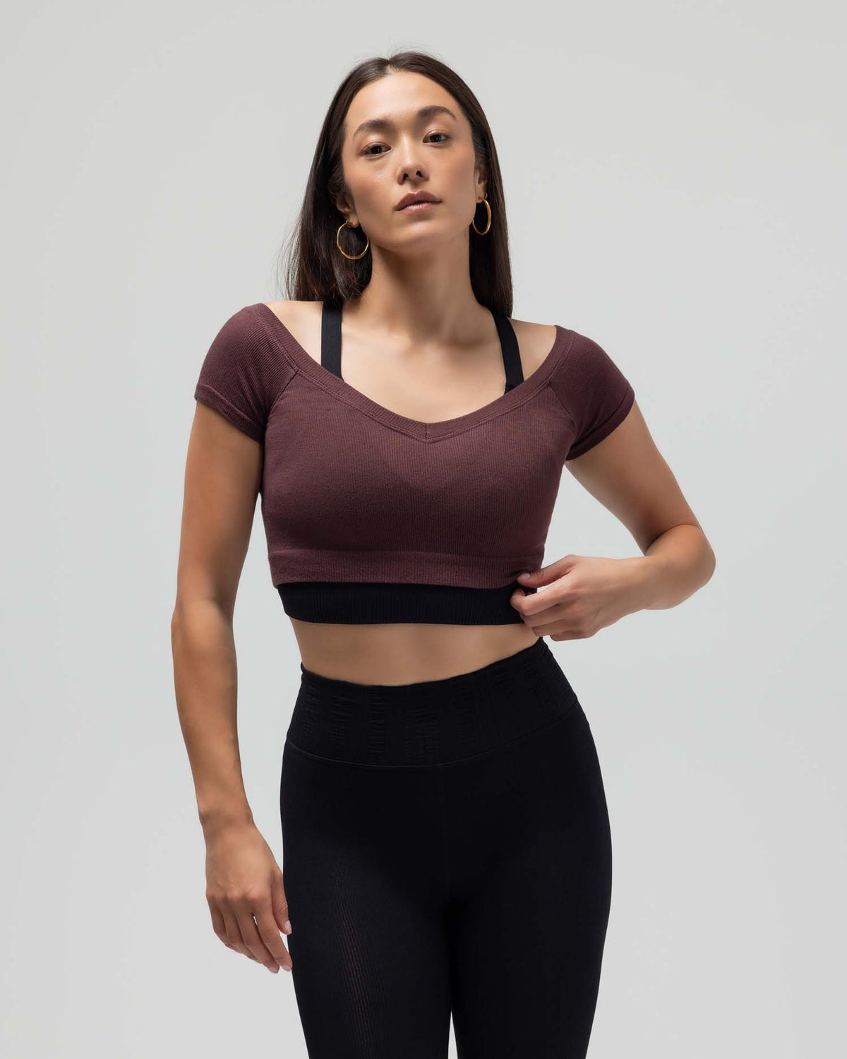 The Ribbed Cap-Sleeve Top