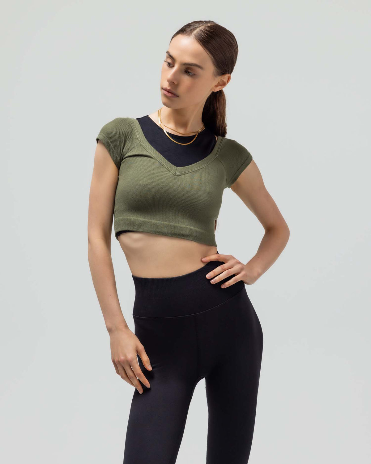 The Ribbed Cap-Sleeve Top