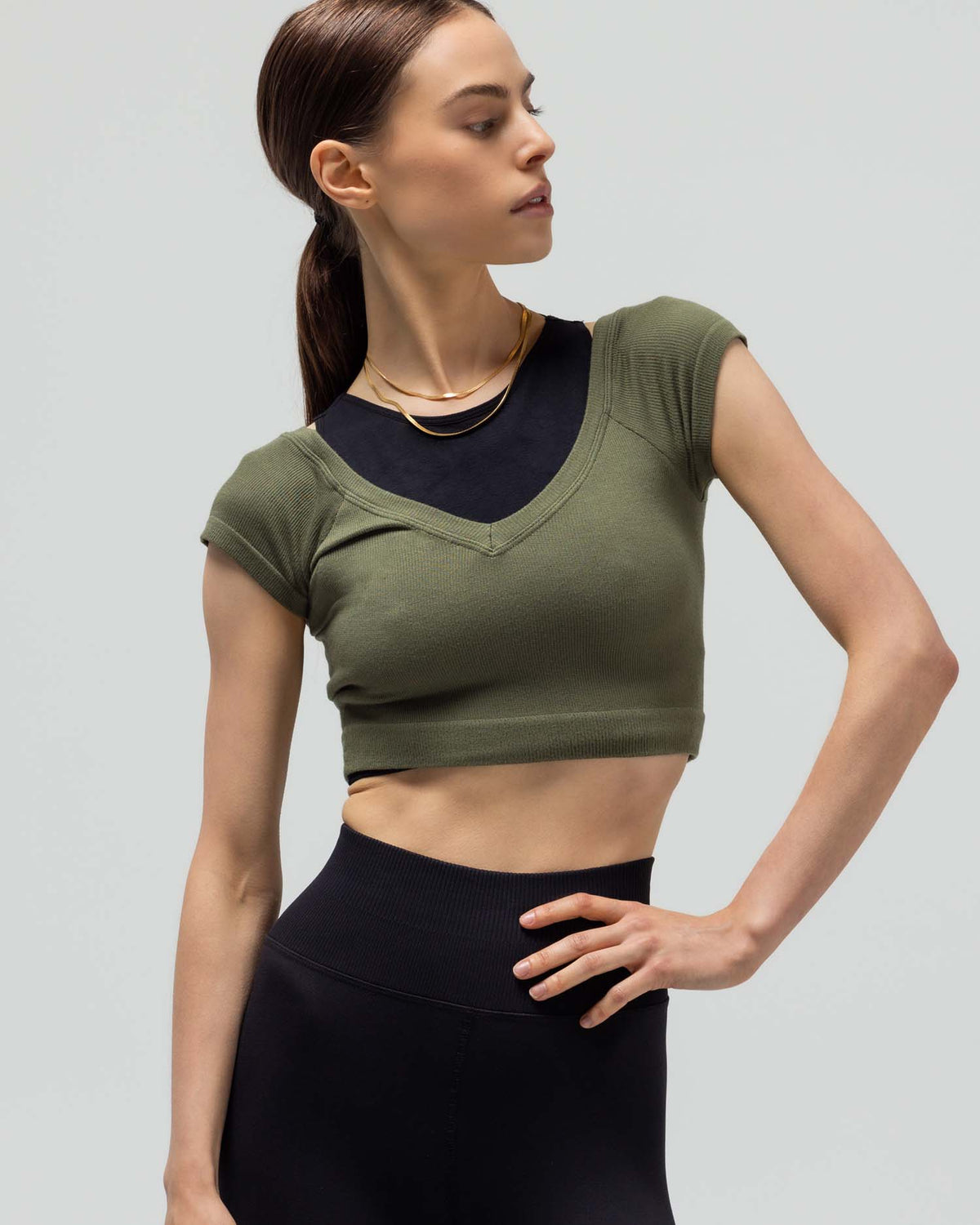 The Ribbed Cap-Sleeve Top