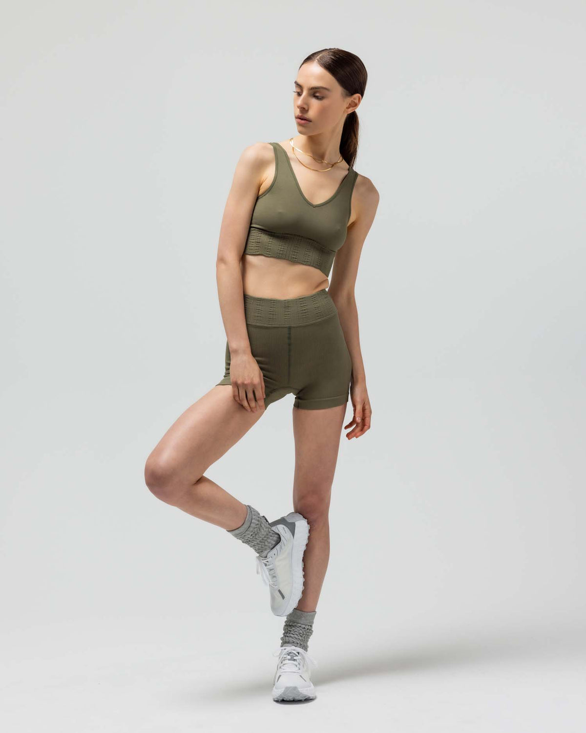 The Ribbed Biker Short